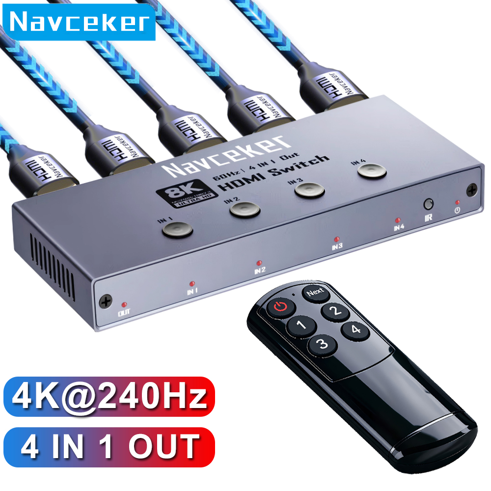 Esports Gaming Bundle - Navceker 8K HDMI 2.1 Switch 4