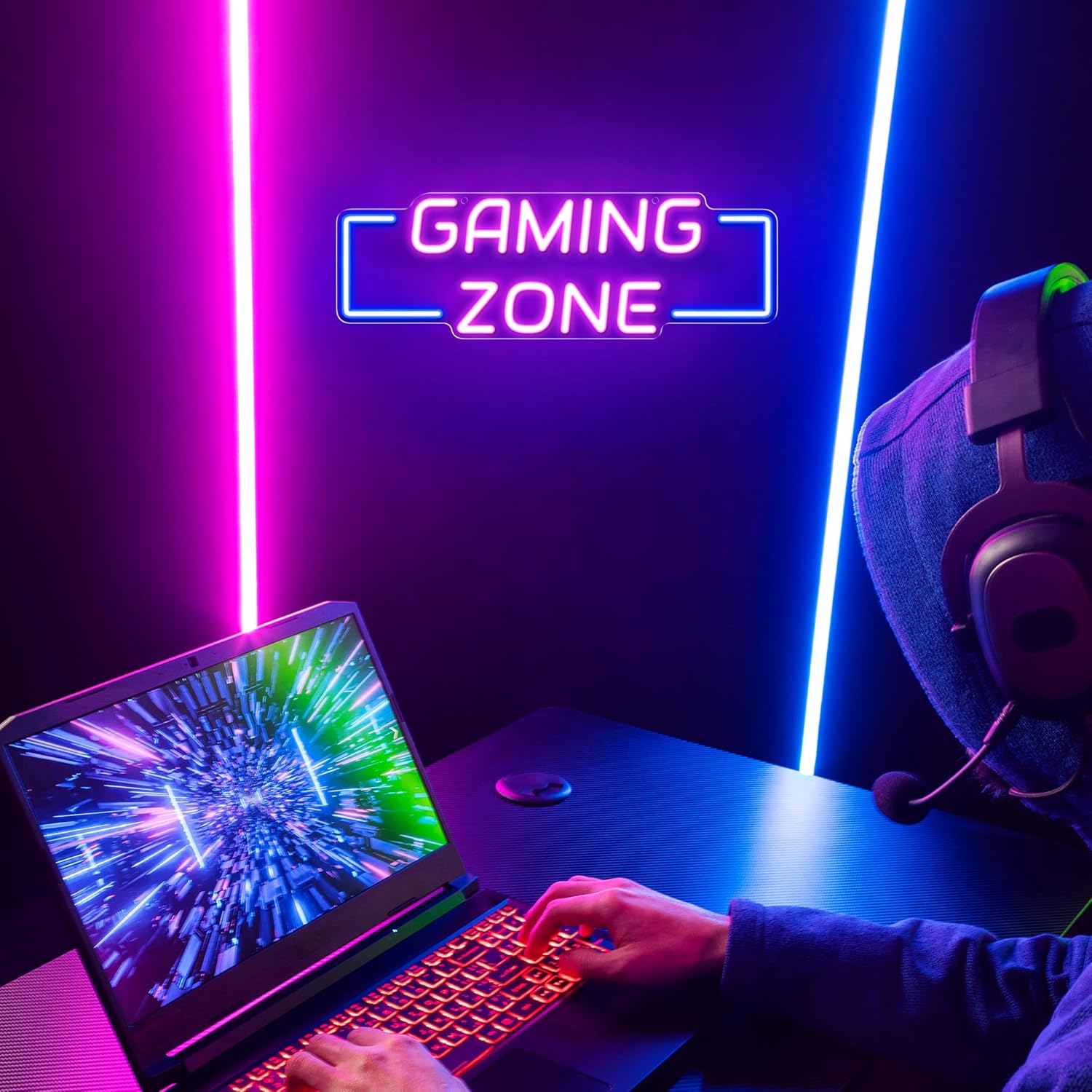 Gaming Zone Neon Sign USB LED  - Esports Gaming Zone review and price