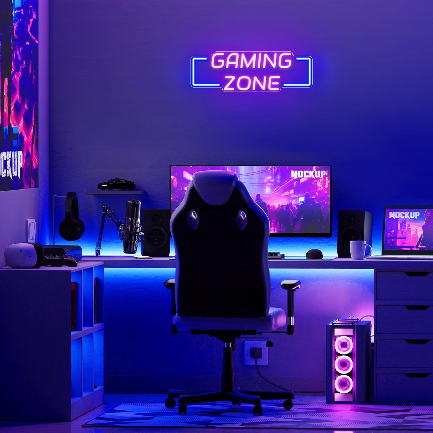 Gaming Zone Neon Sign USB LED  - Esports Gaming Zone review and price