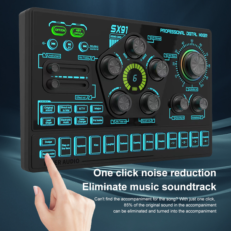 SX91 48V Audio Mixer with Voic - Esports Gaming Bundle review and price
