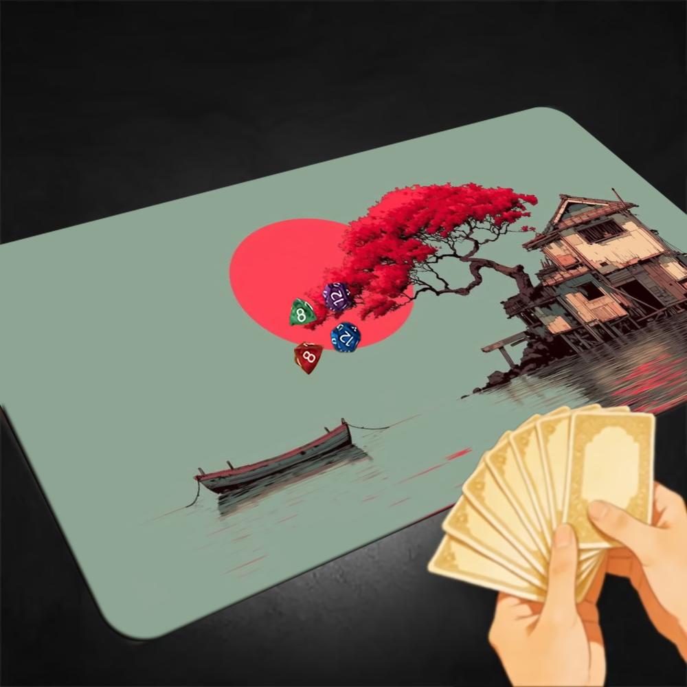 Ukiyo‑e Landscape TCG Playmat  - Esports Gaming House review and price