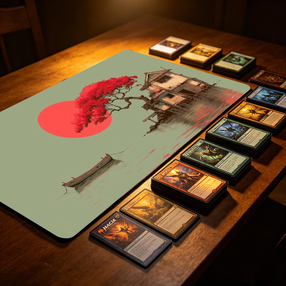 Ukiyo‑e Landscape TCG Playmat  - Esports Gaming House review and price